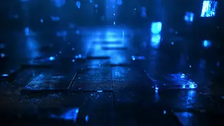 Cobalt Tile Bokeh desktop wallpaper