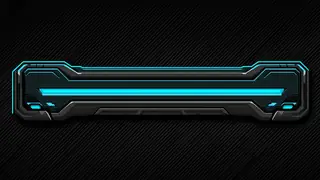 Cyan Neon Bar desktop wallpaper