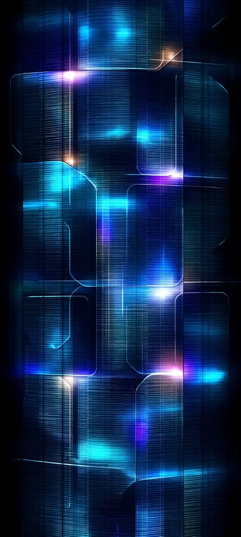 Broken cobalt glass pieces form a mosaic of cool blues, sharp edges catching the light.
